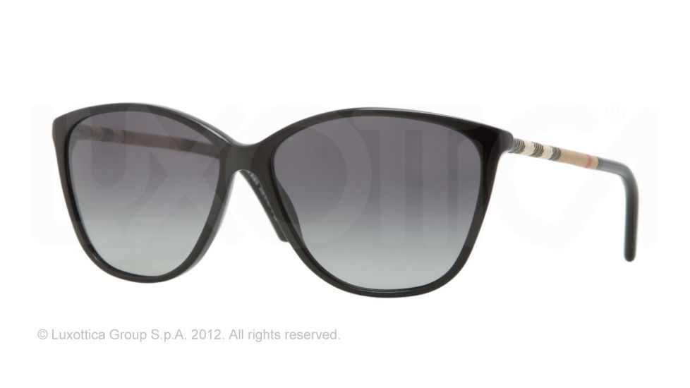 Burberry BE4117 Progressive Prescription Sunglasses BE4117-3001T3-58 - Lens Diameter 58 mm, Frame Color Black