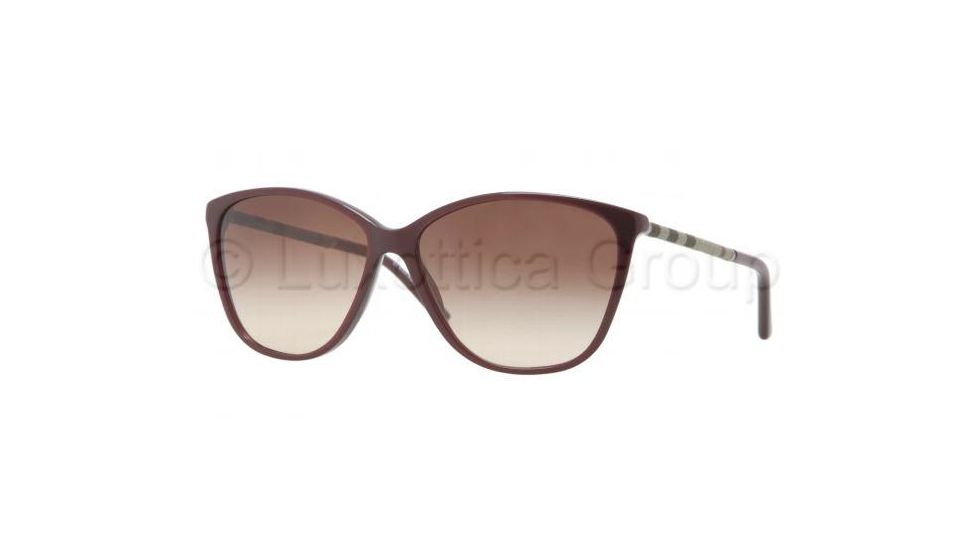 Burberry BE4117 Progressive Prescription Sunglasses BE4117-326513-5814 - Lens Diameter 58 mm, Frame Color Eggplant