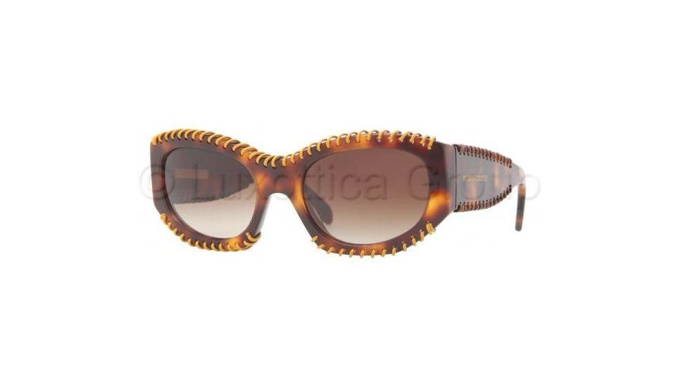 Burberry BE4120Q Single Vision Prescription Sunglasses BE4120Q-331613-5420 - Lens Diameter 54 mm, Frame Color Dark Havana