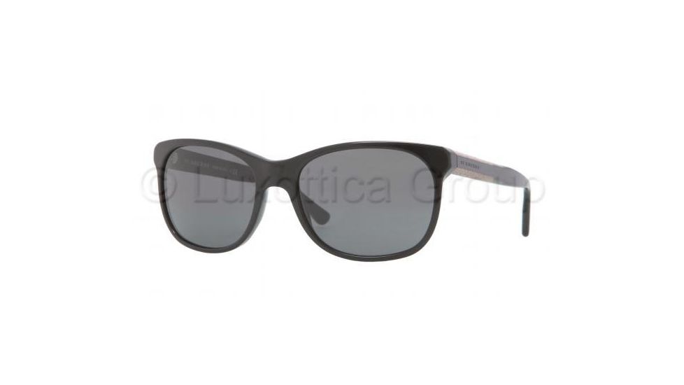 Burberry BE4123 Single Vision Prescription Sunglasses BE4123-300187-5718 - Lens Diameter 57 mm, Frame Color Black Grey