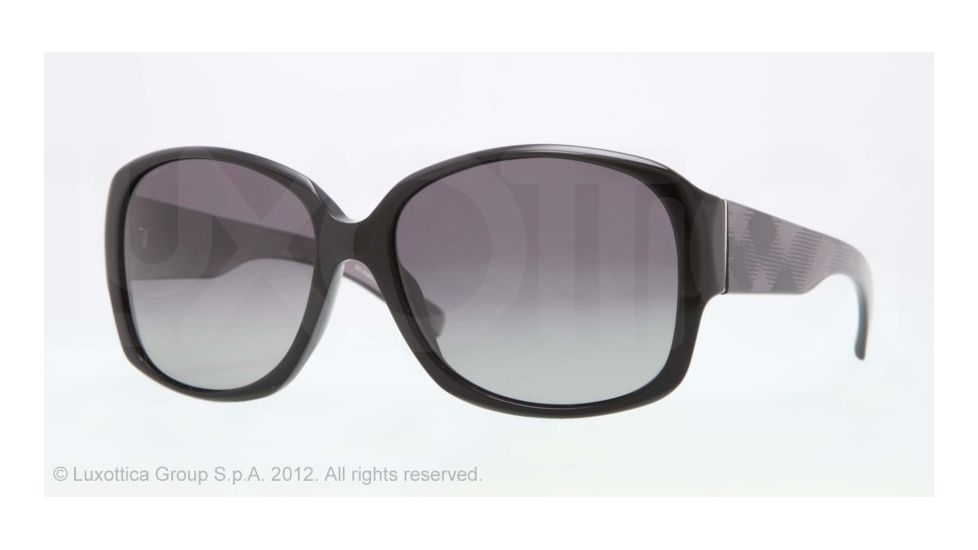 Burberry BE4128 Single Vision Prescription Sunglasses BE4128-3001T3-59 - Lens Diameter 59 mm, Frame Color Black