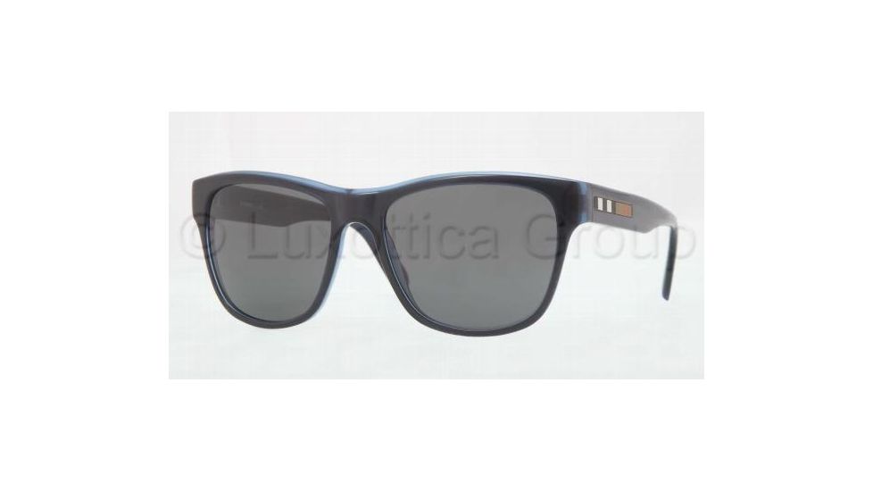 Burberry BE4131 Sunglasses 335087-5617 - Top Blue Frame, Gray Lenses