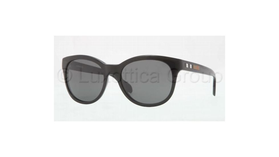 Burberry BE4132 Single Vision Prescription Sunglasses BE4132-300187-5318 - Lens Diameter 53 mm, Frame Color Black Grey