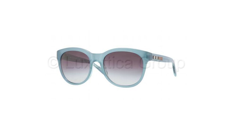 Burberry BE4132 Single Vision Prescription Sunglasses BE4132-33658G-5318 - Lens Diameter 53 mm, Frame Color Turquoise