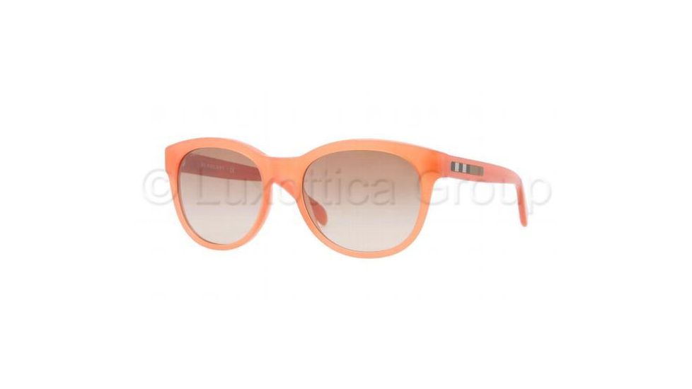 Burberry BE4132 Single Vision Prescription Sunglasses BE4132-336613-5318 - Lens Diameter 53 mm, Frame Color Orange