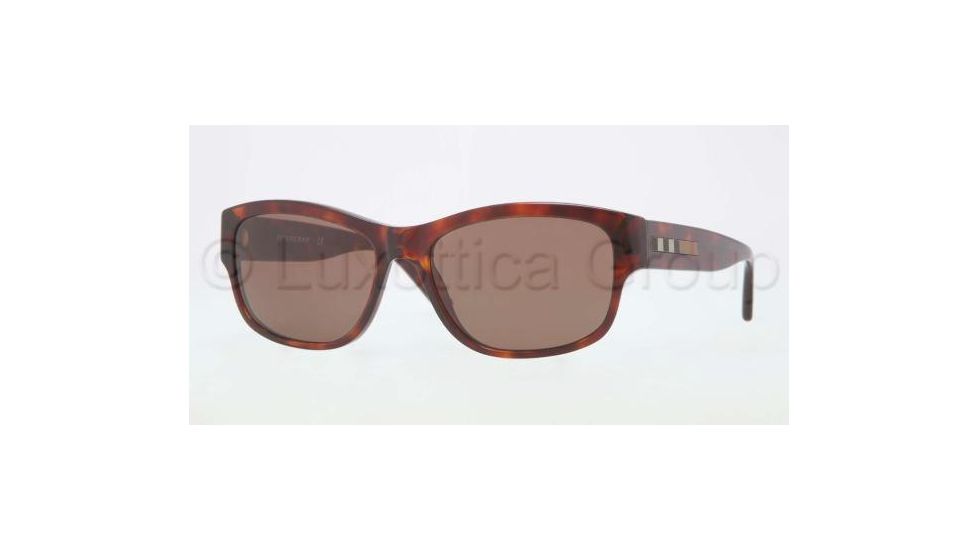 Burberry BE4134 Single Vision Prescription Sunglasses BE4134-334973-5617 - Lens Diameter 56 mm, Frame Color Havana