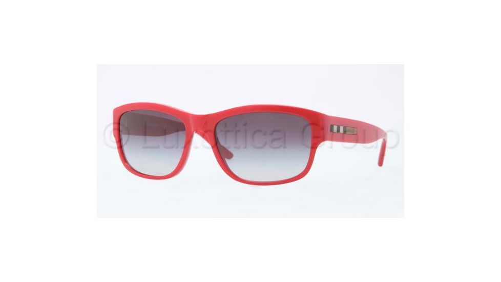 Burberry BE4134 Single Vision Prescription Sunglasses BE4134-33648G-5617 - Lens Diameter 56 mm, Frame Color Red