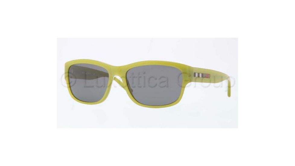 Burberry BE4134 Single Vision Prescription Sunglasses BE4134-337487-5617 - Lens Diameter 56 mm, Frame Color Green