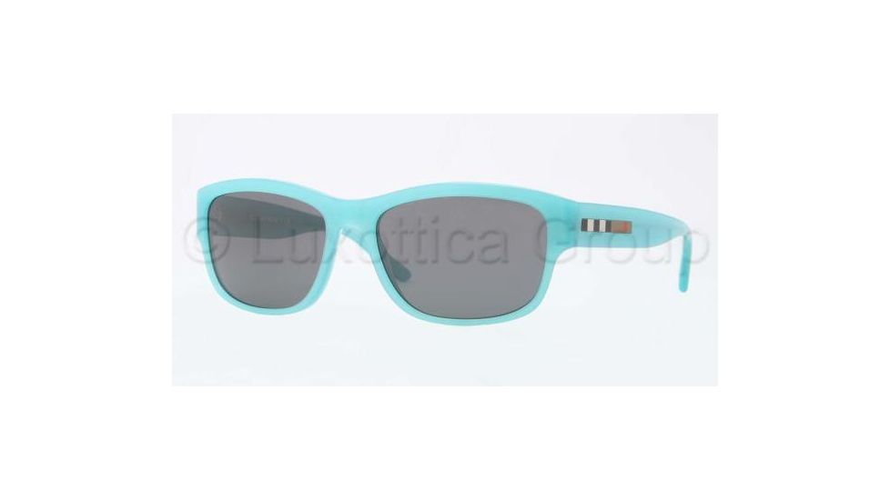 Burberry BE4134 Single Vision Prescription Sunglasses BE4134-337587-5617 - Lens Diameter 56 mm, Frame Color Turquoise