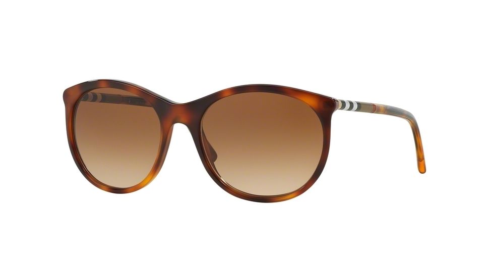 Burberry BE4145 Single Vision Prescription Sunglasses BE4145-331613-55 - Lens Diameter 55 mm, Lens Diameter 55 mm, Frame Color Havana