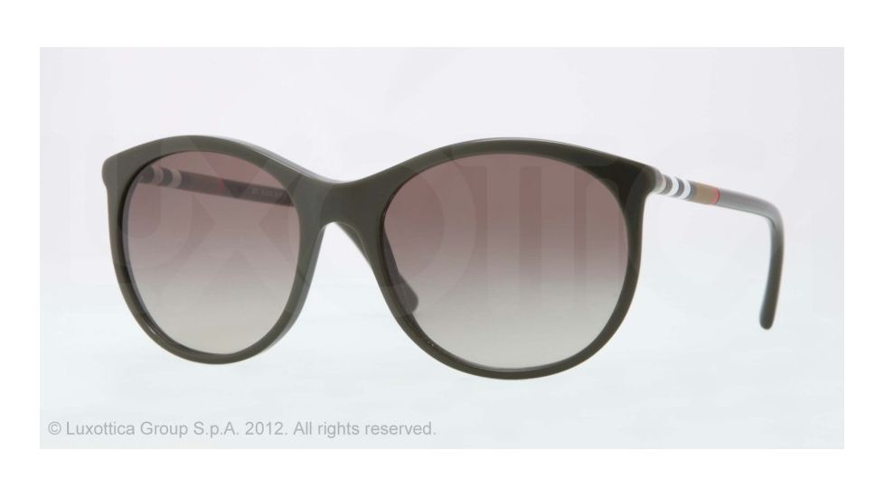 Burberry BE4145 Single Vision Prescription Sunglasses BE4145-33928E-55 - Lens Diameter 55 mm, Lens Diameter 55 mm, Frame Color Dark Green