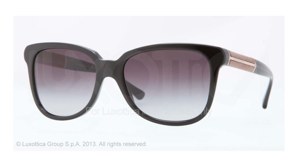 Burberry BE4157 Progressive Prescription Sunglasses BE4157-30018G-56 - Lens Diameter 56 mm, Frame Color Black