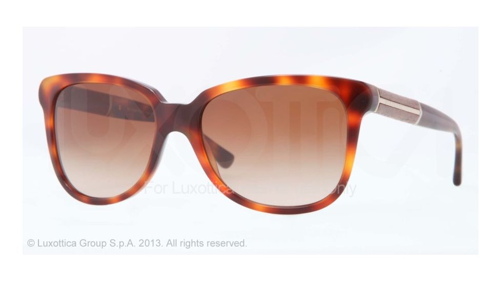Burberry BE4157 Progressive Prescription Sunglasses BE4157-331613-56 - Lens Diameter 56 mm, Frame Color Havana