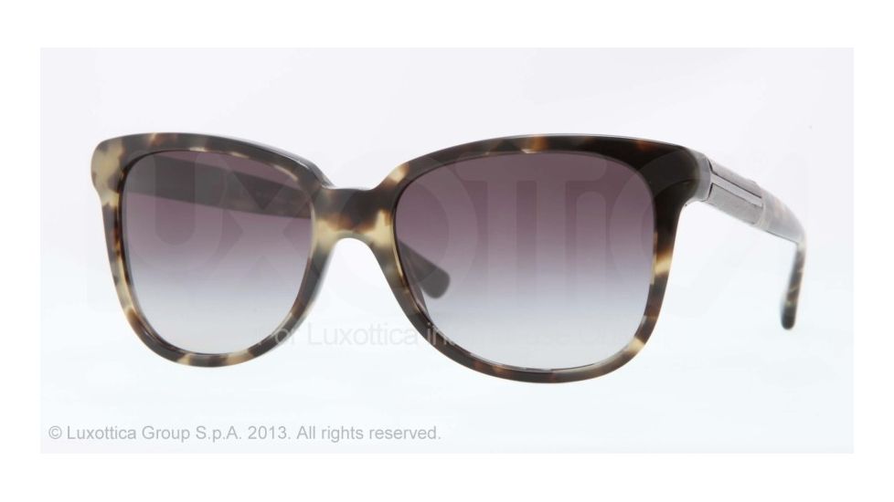 Burberry BE4157 Progressive Prescription Sunglasses BE4157-34188G-56 - Lens Diameter 56 mm, Frame Color Beige Havana