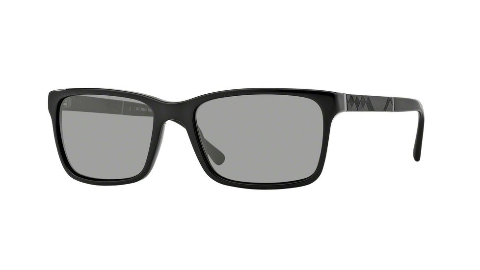 Burberry BE4162 Single Vision Prescription Sunglasses BE4162-300181-58 - Lens Diameter 58 mm, Frame Color Black