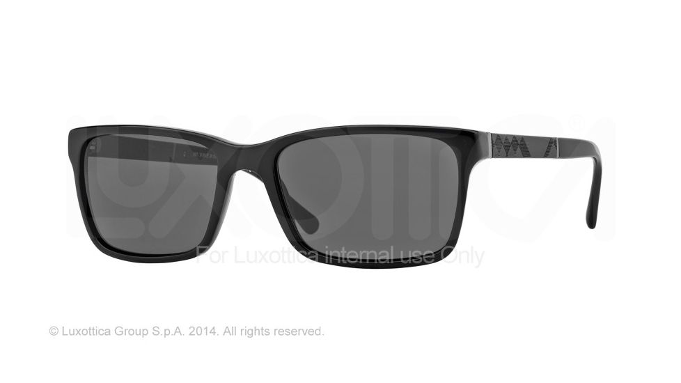 Burberry BE4162 Single Vision Prescription Sunglasses BE4162-300187-58 - Lens Diameter 58 mm, Frame Color Black