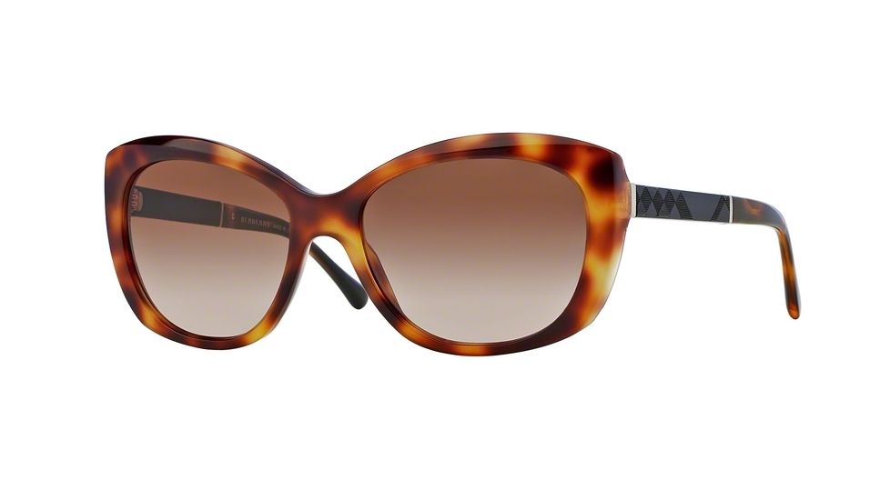 Burberry BE4164 Bifocal Prescription Sunglasses BE4164-331613-55 - Lens Diameter 55 mm, Frame Color Light Havana