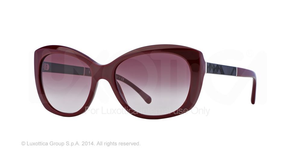Burberry BE4164 Bifocal Prescription Sunglasses BE4164-34038D-55 - Lens Diameter 55 mm, Frame Color Bordeaux