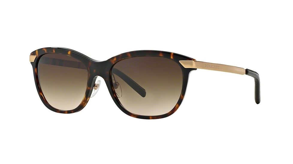 Burberry BE4169Q Single Vision Prescription Sunglasses BE4169Q-300213-57 - Lens Diameter 57 mm, Frame Color Dark Havana