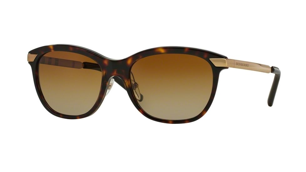 Burberry BE4169Q Single Vision Prescription Sunglasses BE4169Q-3002T5-57 - Lens Diameter 57 mm, Frame Color Dark Havana