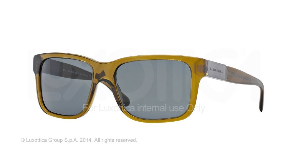 Burberry BE4170 Progressive Prescription Sunglasses BE4170-335687-57 - Lens Diameter 57 mm, Frame Color Olive
