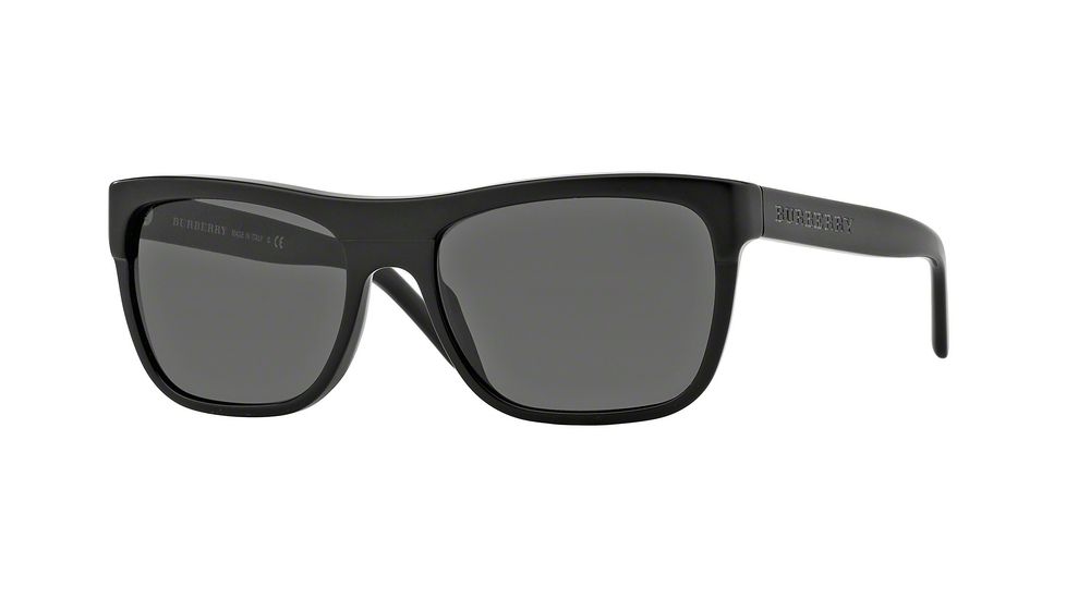 Burberry BE4171 Single Vision Prescription Sunglasses BE4171-300187-57 - Lens Diameter 57 mm, Frame Color Black