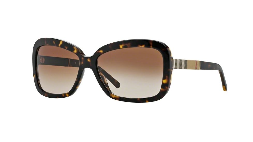 Burberry BE4173 Single Vision Prescription Sunglasses BE4173-300213-58 - Lens Diameter 58 mm, Frame Color Dark Havana