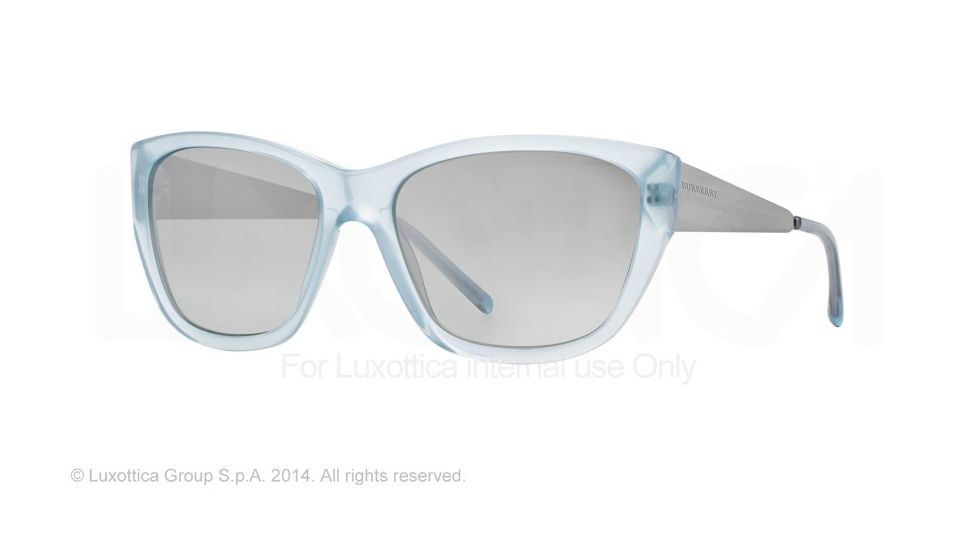 Burberry BE4174 Single Vision Prescription Sunglasses BE4174-34826V-56 - Lens Diameter 56 mm, Frame Color Azure