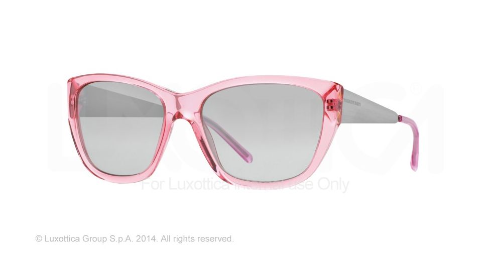 Burberry BE4174 Single Vision Prescription Sunglasses BE4174-34836V-56 - Lens Diameter 56 mm, Frame Color Pink