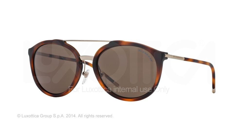 Burberry BE4177 Bifocal Prescription Sunglasses BE4177-345373-56 - Lens Diameter 56 mm, Frame Color Matte Light Havana