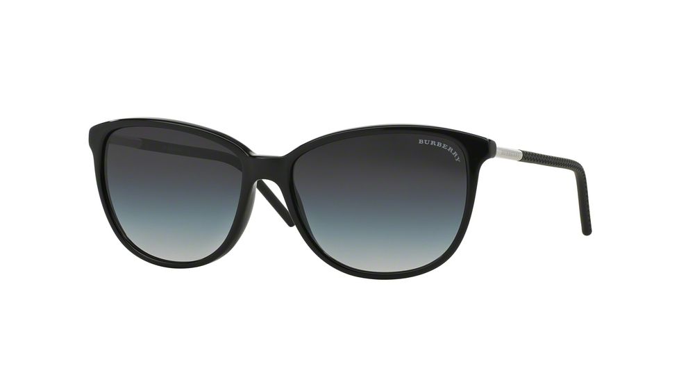 Burberry BE4180 Single Vision Prescription Sunglasses BE4180-30018G-57 - Lens Diameter 57 mm, Frame Color Black