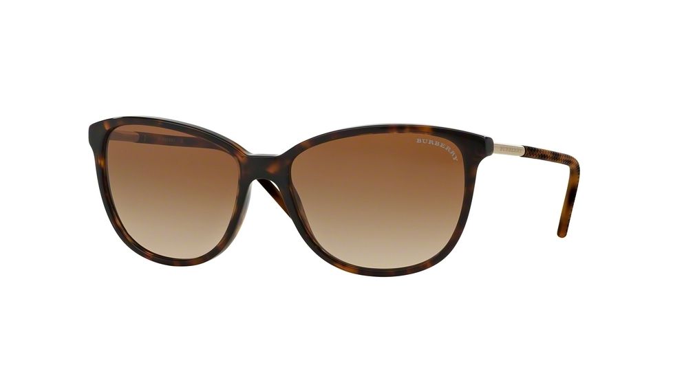 Burberry BE4180 Single Vision Prescription Sunglasses BE4180-300213-57 - Lens Diameter 57 mm, Frame Color Dark Havana