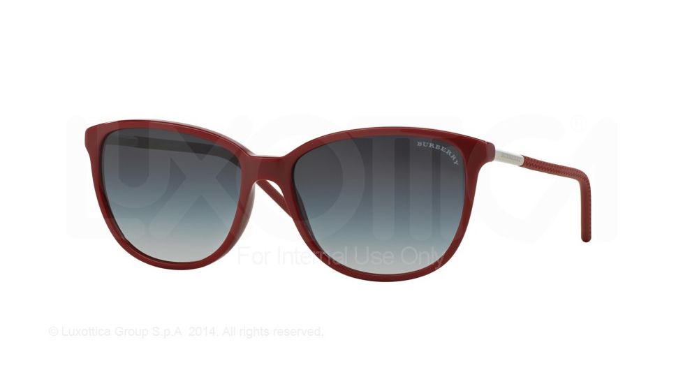 Burberry BE4180 Single Vision Prescription Sunglasses BE4180-34318G-57 - Lens Diameter 57 mm, Frame Color Red