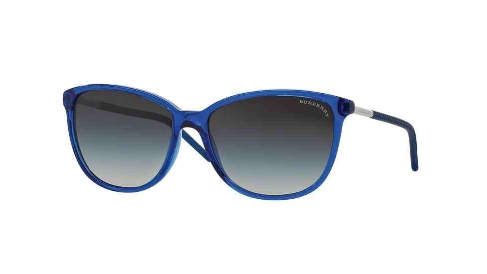 Burberry BE4180 Single Vision Prescription Sunglasses BE4180-34928G-57 - Lens Diameter 57 mm, Frame Color Blue