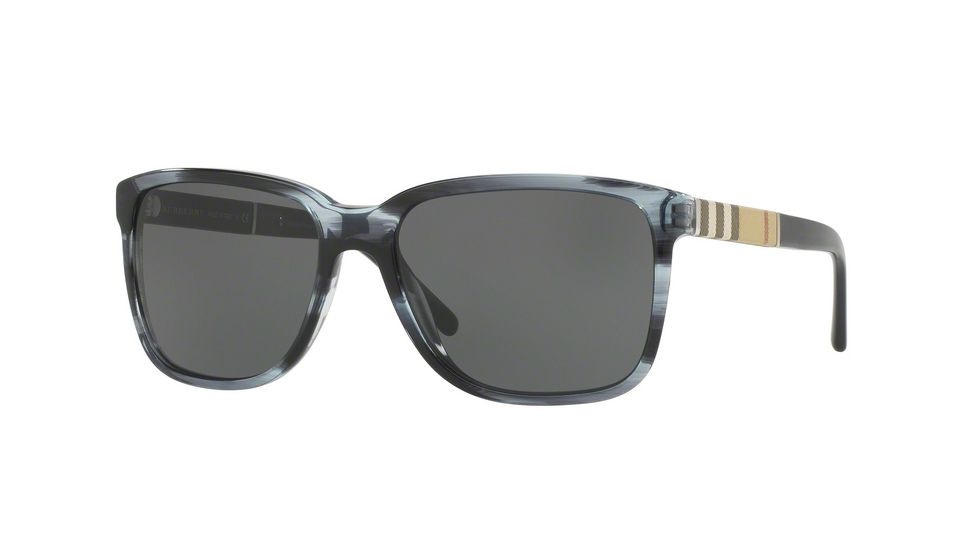Burberry BE4181 Progressive Prescription Sunglasses BE4181-361087-58 - Lens Diameter 58 mm, Frame Color Striped Blue
