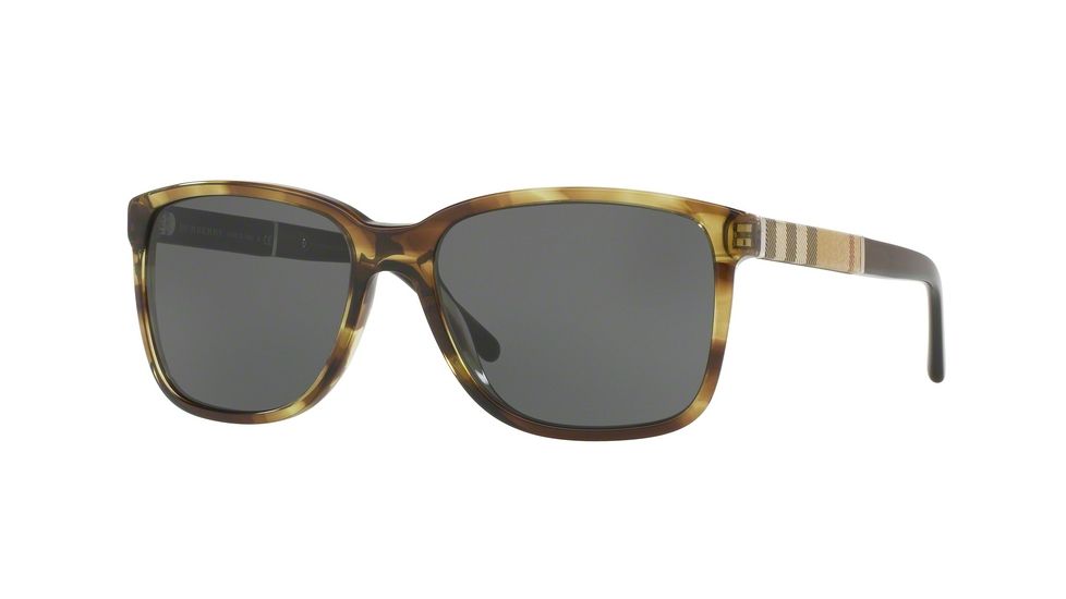 Burberry BE4181 Progressive Prescription Sunglasses BE4181-361187-58 - Lens Diameter 58 mm, Frame Color Striped Green