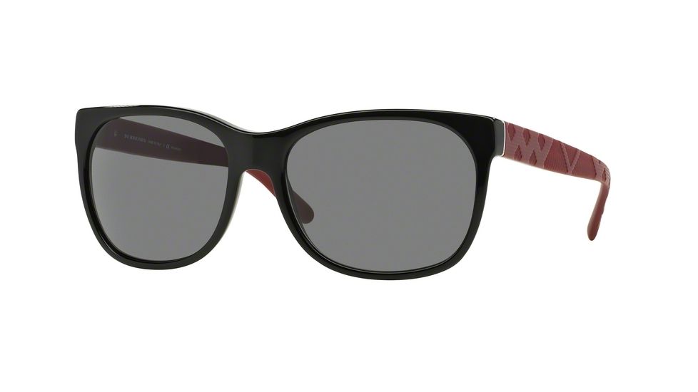 Burberry BE4183 Single Vision Prescription Sunglasses BE4183-300181-58 - Lens Diameter 58 mm, Frame Color Black
