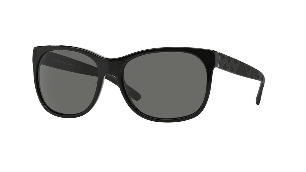 Burberry BE4183 Single Vision Prescription Sunglasses BE4183-300187-58 - Lens Diameter 58 mm, Frame Color Black