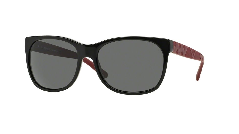Burberry BE4183 Single Vision Prescription Sunglasses BE4183-349387-58 - Lens Diameter 58 mm, Frame Color Black