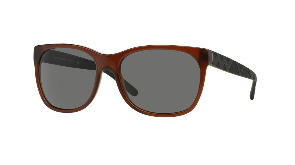Burberry BE4183 Single Vision Prescription Sunglasses BE4183-350087-58 - Lens Diameter 58 mm, Frame Color Brown