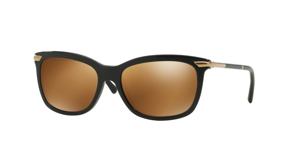Burberry BE4185 Single Vision Prescription Sunglasses BE4185-30016H-57 - Lens Diameter 57 mm, Frame Color Black