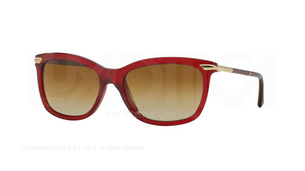 Burberry BE4185 Single Vision Prescription Sunglasses BE4185-3495T5-57 - Lens Diameter 57 mm, Frame Color Bordeaux