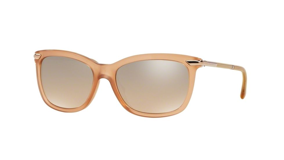 Burberry BE4185 Single Vision Prescription Sunglasses BE4185-35093D-57 - Lens Diameter 57 mm, Frame Color Brown