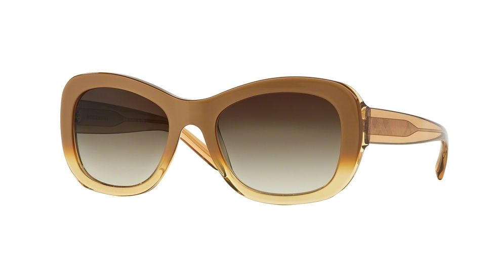 Burberry BE4189 Bifocal Prescription Sunglasses BE4189-351213-54 - Lens Diameter 54 mm, Frame Color Hazelnut Gradient Yellow