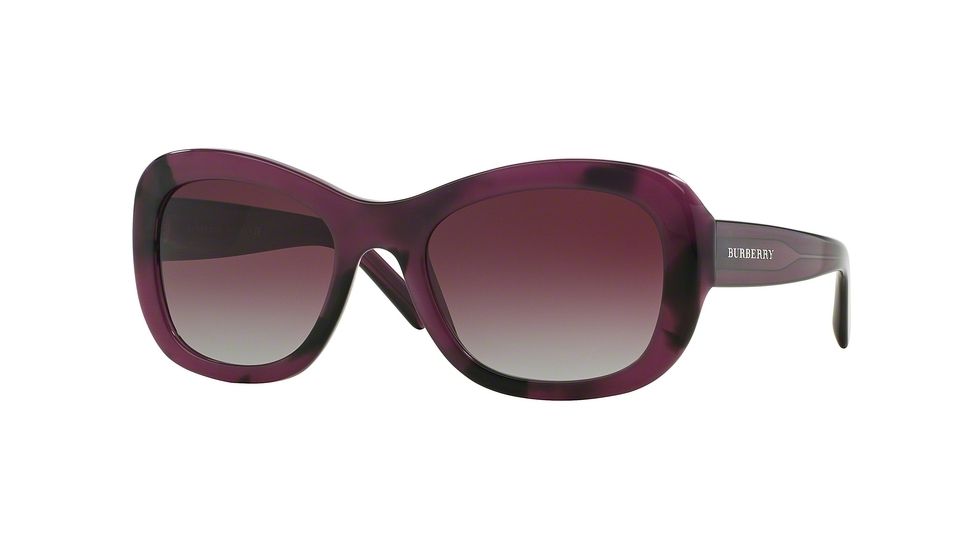 Burberry BE4189 Bifocal Prescription Sunglasses BE4189-35484Q-54 - Lens Diameter 54 mm, Frame Color Spotted Violet