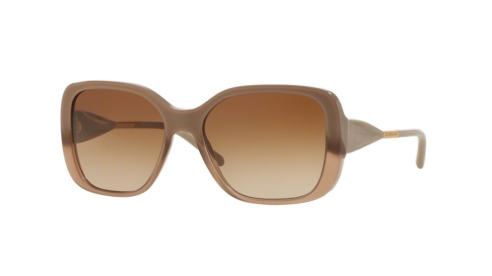 Burberry BE4192 Sunglasses 351613-56 - Beige Gradient Frame, Brown Gradient Lenses