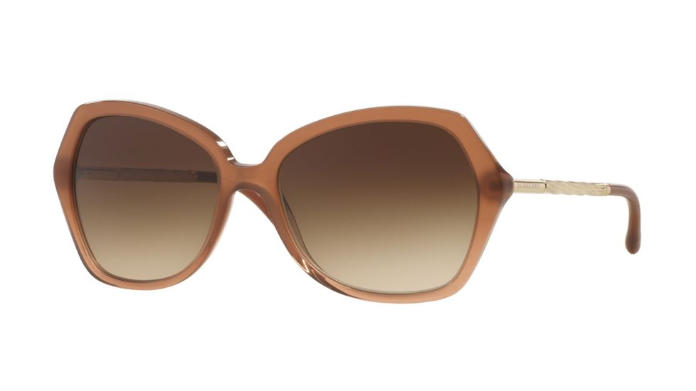 Burberry BE4193 Progressive Prescription Sunglasses BE4193-317313-57 - Lens Diameter 57 mm, Frame Color Light Brown