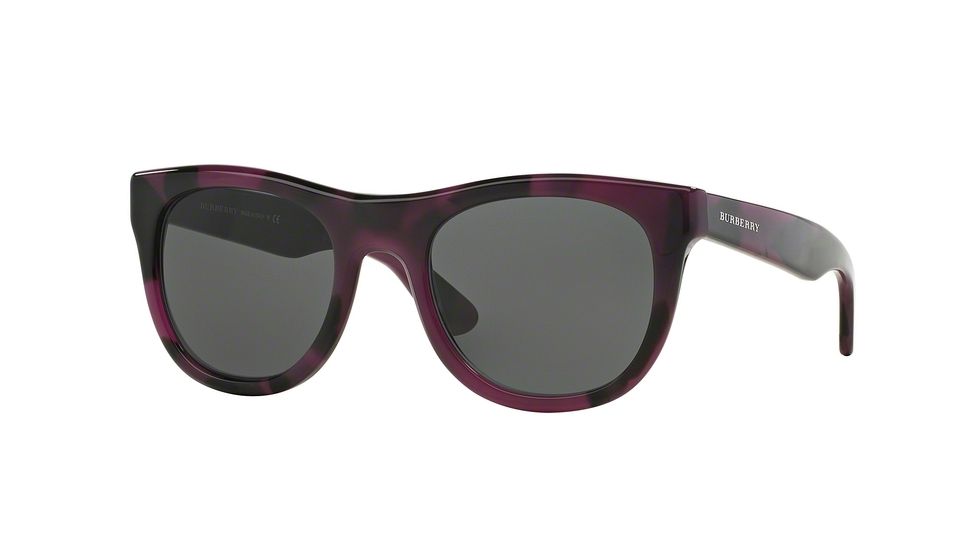 Burberry BE4195F Progressive Prescription Sunglasses BE4195F-351987-52 - Lens Diameter 52 mm, Frame Color Spotted Violet