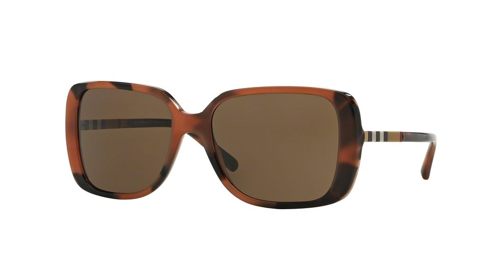 Burberry BE4198 Bifocal Prescription Sunglasses BE4198-351873-57 - Lens Diameter 57 mm, Frame Color Spotted Amber