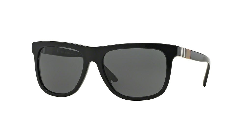 Burberry BE4201 Single Vision Prescription Sunglasses BE4201-300187-58 - Lens Diameter 58 mm, Frame Color Black